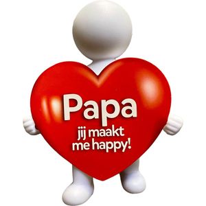 Geschenkpopje - Papa jij maakt me happy - gift set - cadeau - 3509