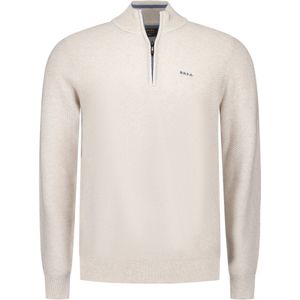 NZA - Auckland - Trui - Warm Beige Melange - Half Zip