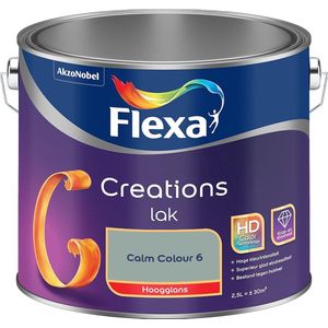 Flexa - Creations Lak Hoogglans - Calm Colour 6 - Mengverf - 2.5 Liter