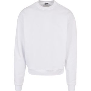 Populair Extra dik - Mannen - Heren - Modern - Streetwear - Urban - Nieuw - Heren Crewneck - Sweater - Ultra Heavy Crew wit