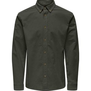 Only & Sons - Onsmichael 18w Reg Cord Stretch Ls - Overhemd - Rosin