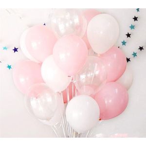 Ballonnen Set Naturel -  Rose - Wit | Effen | 9 stuks | Baby Shower - Kraamfeest - Verjaardag - Geboorte - Fotoshoot - Wedding - Marriage - Birthday - Party - Feest - Feestje - Huwelijk - Jubileum - Event