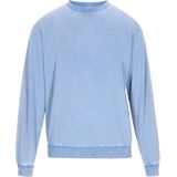 MO - Sweatshirt - Lichtblauw - Effen - Losse Pasvorm - Lange Mouw