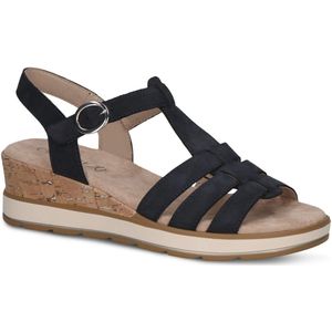 Caprice - 9-28709 - Sandaal - Zwart - Leer/Textiel
