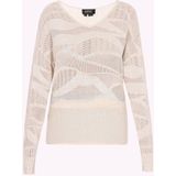 usha BLACK LABEL - Trui - Ecru - V-hals - Lange Mouw