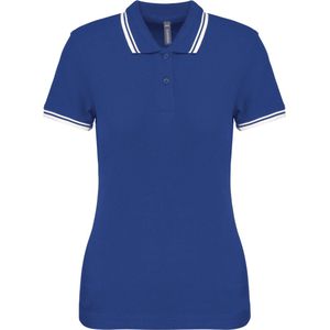 Kariban - Gestreepte Polo - Dames - Slim Fit - 100% Gepeigde Katoen