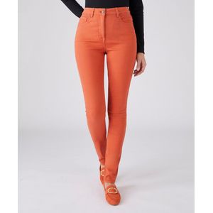 Damart - Slim fit, hoge taille - Dames - Oranje - 40