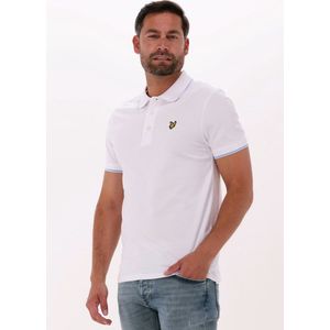 Lyle & Scott Tipped Polo Shirt Polo's & T-shirts Heren - Polo shirt - Wit - Maat XS