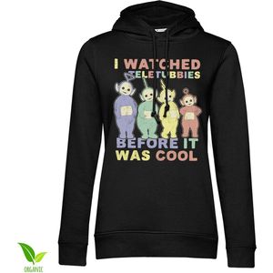 Teletubbies Damen I Watched Before It Was Cool Girly Hoodie CPLG-57-TTUB001-H59-8 Black-S