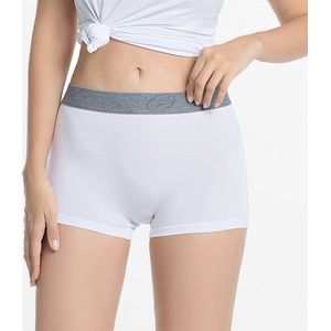 Boxershort dames bamboe hipster wit | Ollies Fashion