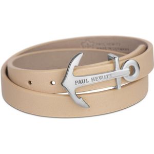 Paul Hewitt Wrap Bracelet PH-WB-S-22M - Armband - Leer - Bruin - 42,5 cm