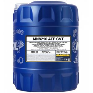 20 Liter Mannol 8216 Automatische transmissie Olie ATF CVT