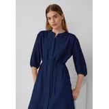 s.Oliver - Blousejurk - Donkerblauw - 3/4 Mouw - Getailleerd