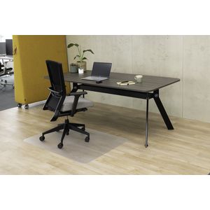 Rillstab vloerbeschermer harde vloeren - 90x 120 cm - bureaustoelmat - polyarbonaat – transparant - bureau accessoires