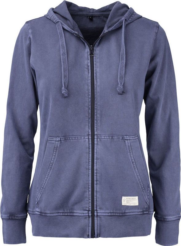 Cutter & Buck Thorp Denim Hood Full Zip Dames 358409 - Denim Blauw - S