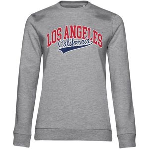 Hybris Los Angeles California Girly Sweatshirt Damen Heather-Grey-S