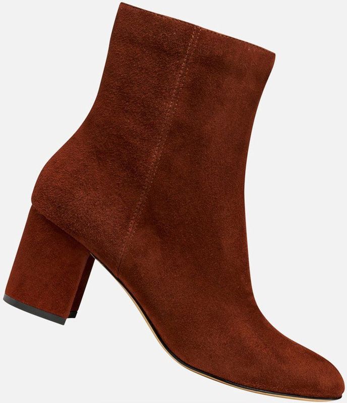 GEOX - Virnilisa 65 - Enkellaarsjes - Oranje - Leer