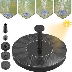 Zonne-energie Fontein voor Tuinvijver met 4 Sproeiers
