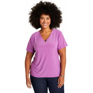 Effen of bedrukt T-shirt met korte mouwen