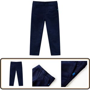 Kinderbroek - Maat 116 - Donker Marineblauw Kinderbroek - Kinderkleding - Jongenskleren - Meisjeskleren - Denimbroek