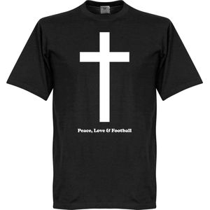 Love Football T-shirt - Zwart - 5XL