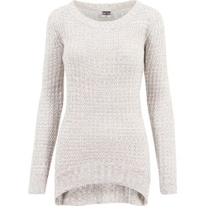 Dames trui Ladies Long Wideneck Sweater wit