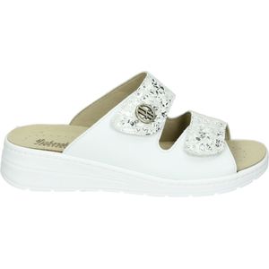 Hickersberger - 2520 - Dames slippers - Kleur: Wit/beige - Maat: 41