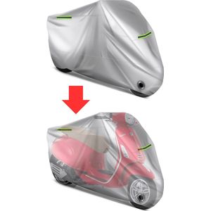 DailySupplies® Motorhoes Waterdicht Buiten - Scooterhoes - Universeel - Zilver