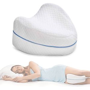 Kniekussen - Beenkussen - Orthopedisch - Zijslaapkussen - Voor In Bed - Volwassenen - Orthopedisch Kniekussen - Wit