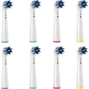 8x Tandenborstel opzetstukjes geschikt voor Oral B - Cross Action EB50 Vervanging