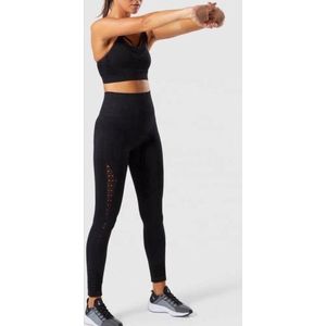 CHPN - Legging - Sportlegging - Bewerkte legging - Shape Legging - Maat S - Anti Cellulite - High Waist - Comfortabel - Zwart - Speciale Legging - Sportbroek - Legging voor sport