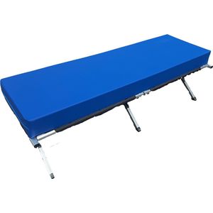 Wildebeest Veldbed 190cm - Inclusief Matras 60x190cm - Kampeerbed Opvouwbaar (150kg) Inclusief draagtas - Opklapbed