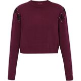 myMo - ROCKS - Trui - Bourgogne - Lange Mouw - Ronde Hals