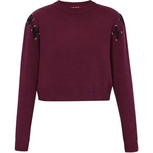 myMo - ROCKS - Trui - Bourgogne - Lange Mouw - Ronde Hals