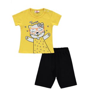 Princess T-shirt & short meisjes- Tweedelige set