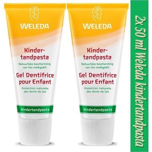 2X -Weleda Kindertandpasta - 50 ml - Natuurlijk (4001638081863)