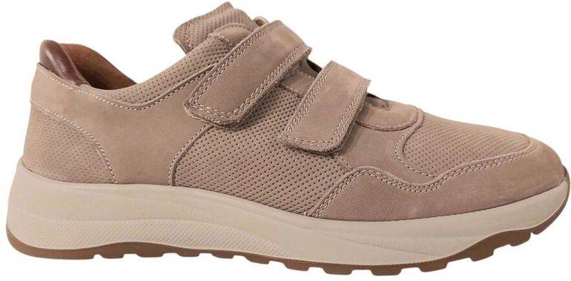 Waldläufer K-John - heren sneaker - beige - Nubuckleer