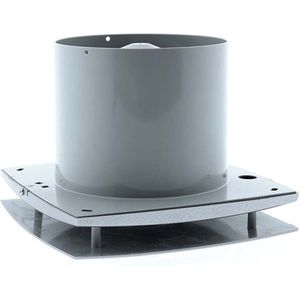 Badkamerventilator aluminium Ø125mm design model met timer e