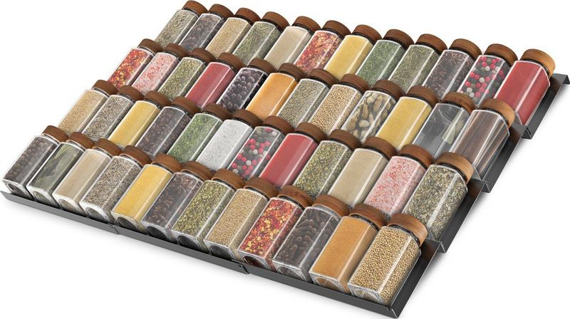 Soothe - Kruidenrek - RVS - Uitschuifbaar - Voor 48 Kruidenpotjes