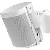 Cavus CMSOW Full Motion muurbeugel voor Sonos One (SL) - Ophangbeugel draaibaar & kantelbaar - wit