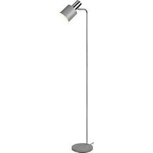 Reality - LED Vloerlamp - Vloerverlichting - E27 Fitting - Rond - Grijs - Aluminium