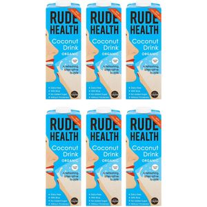 Rude Health | Organic Bio Coconut Drink (Kokosmelk) - 6 x 1L