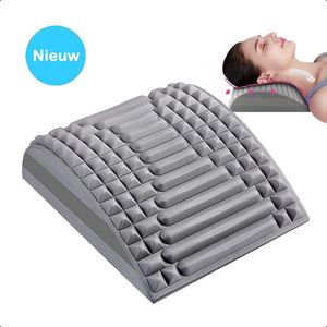Spinepal Rugstrekker - Nekstretcher - Rugstretcher - Rugkussen - Rug En Nek - Stretcher - Massageapparaat - Back - Massage - Rugmassage - Rugpijn Verlichten - Spine Pal - Voor Rug De TV - Grijs