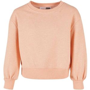 Urban Classics - Oversized Color Melange Crewneck Sweater/trui kinderen - Kids 146/152 - Roze