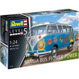 1:24 Revell 07050 Volkswagen VW Samba T1 ""Flower Power"" Plastic Modelbouwpakket