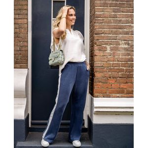 Je m'appelle Dames Broek Straight fit - Blauw - Maat S