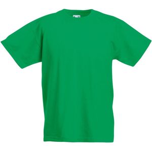 Fruit Of The Loom Originele T-shirt met korte mouwen voor kinderen / tieners (Kelly Groen)