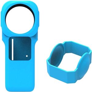 Geschikt voor Siliconen beschermhoes met lensdop Geschikt voor Insta360 ONE RS 1-inch camera