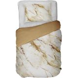 Kayori - Sayana - Dekbedovertrek - Goud - 1-persoons 140x200/220cm + 1 sloop