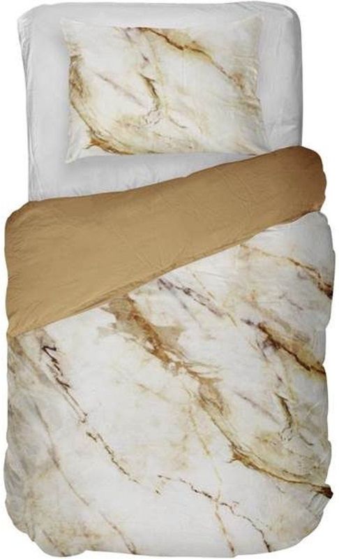 Kayori - Sayana - Dekbedovertrek - Goud - 1-persoons 140x200/220cm + 1 sloop